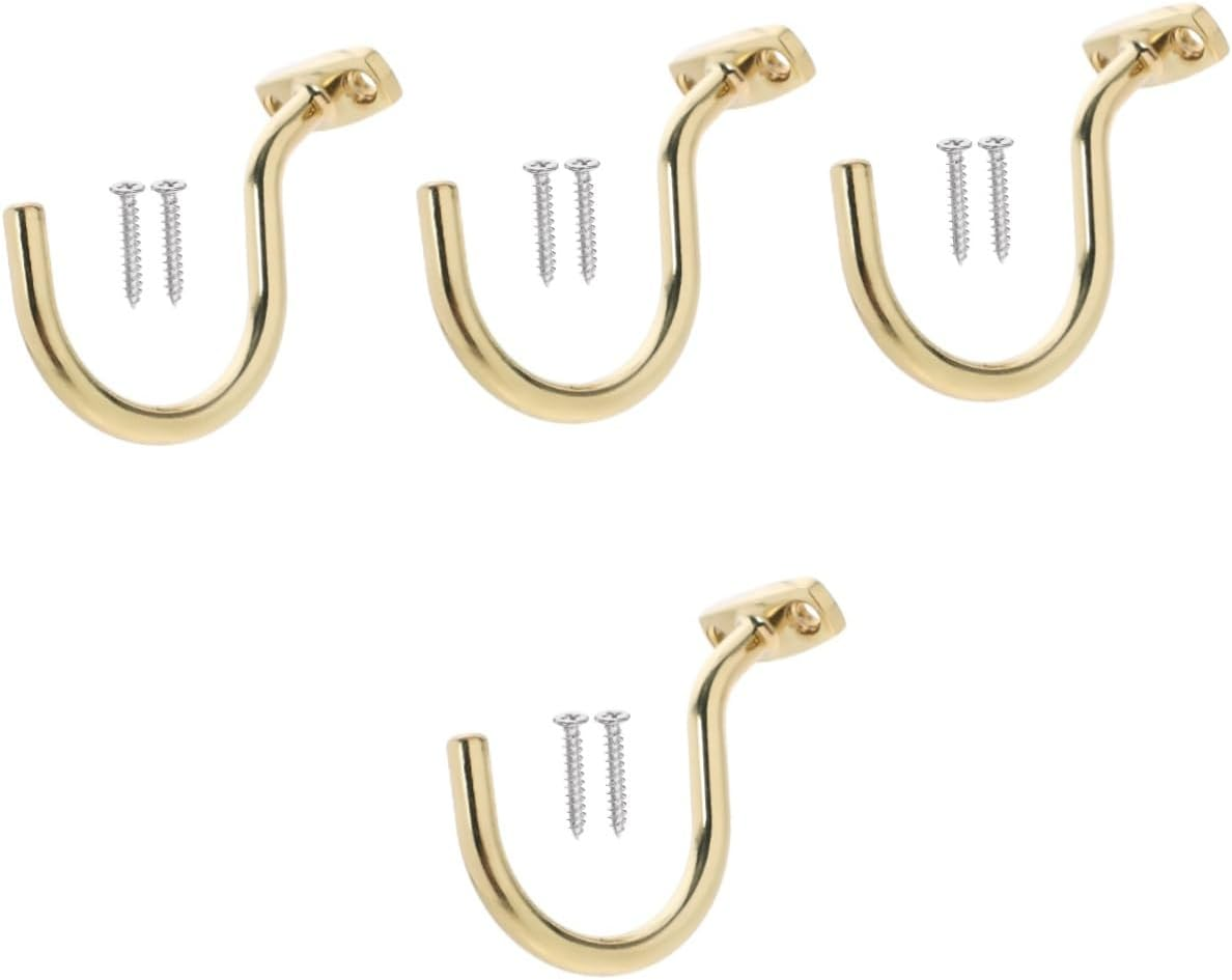 HANABASS 5Pcs Metal Pool Cue Rack Replaceable Billiard Hook for Snooker Table Wear-Resistant Pool Hook for Billiard Table Accessories