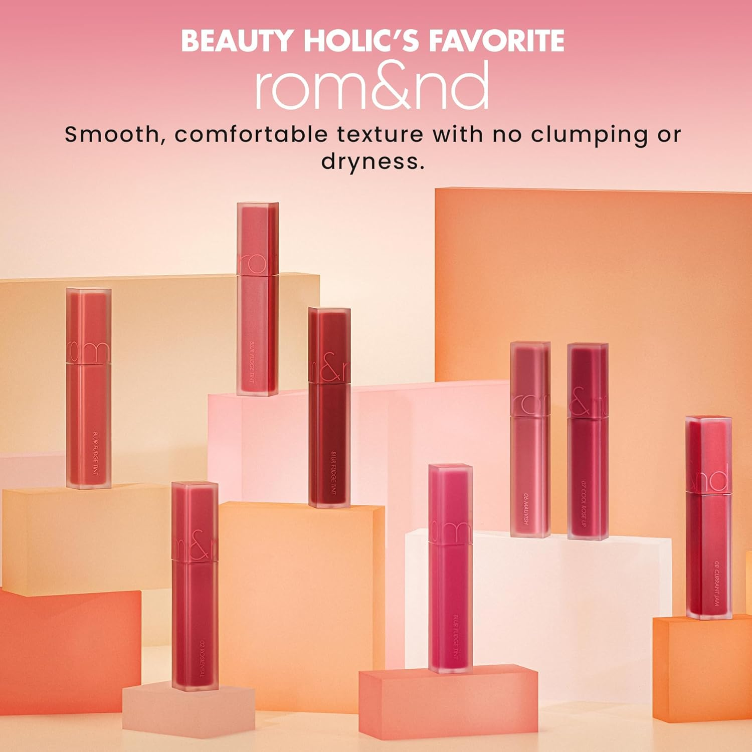 Romand Blur Fudge Lip Tint 5 G, No.13 Cooling Up - Unrose image number 6