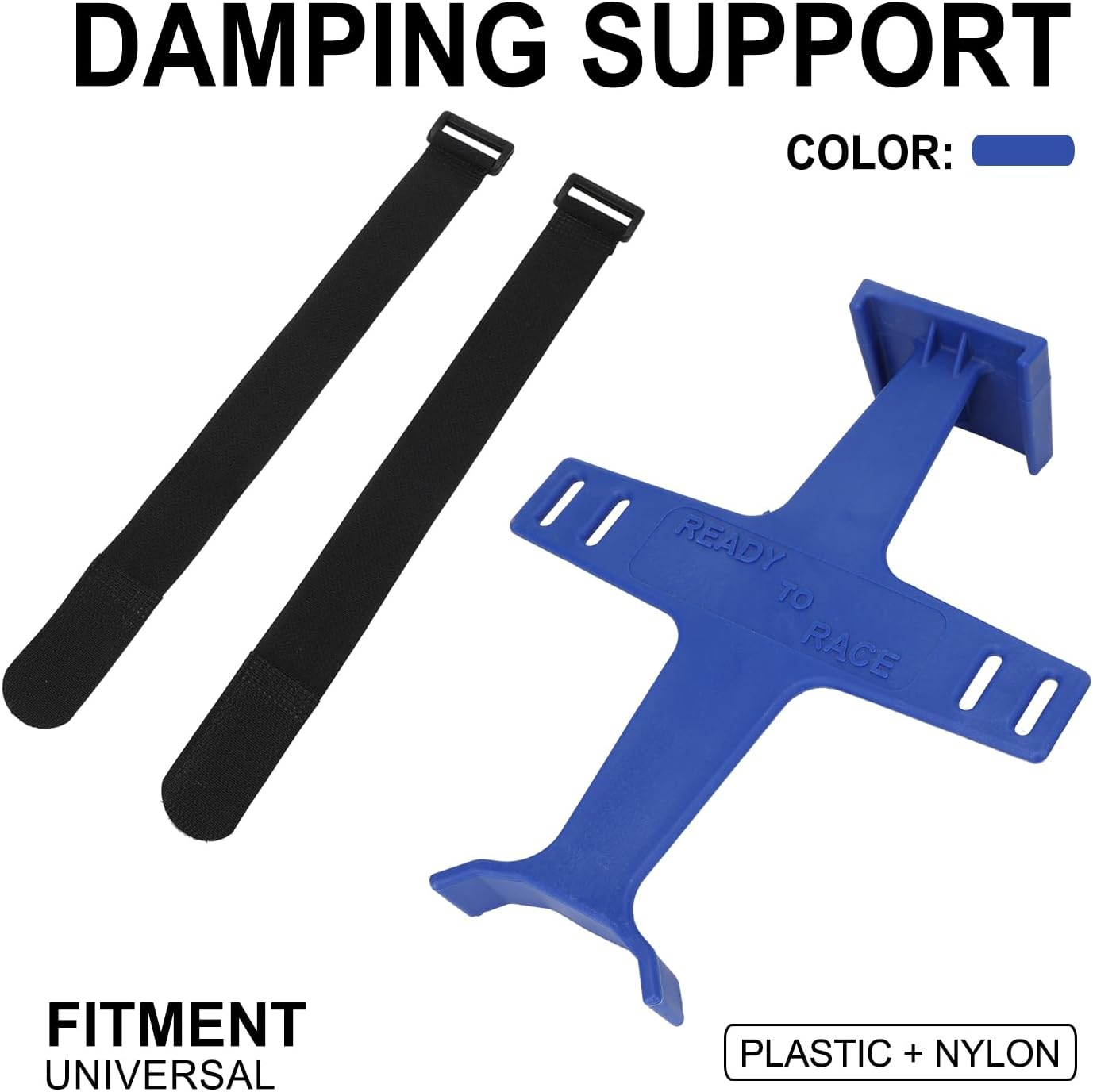 Universal Motorcycle Fork Saver,11.2 Inches Fork Support Brace Suspension Guard Protector with 2 Velcro Straps for Dirt Pit Bike Motocross Enduro Supermoto Blue image number 3