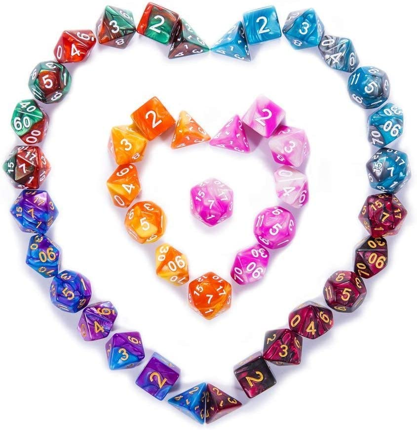 DND Dice Set 42PCS Polyhedral D&D Dice for Roleplaying Dice Games as Dungeons and Dragons MTG RPG image number 5
