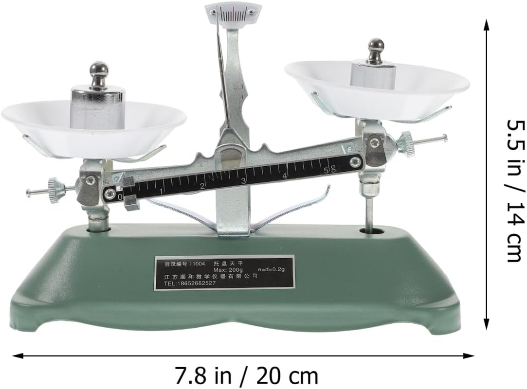 Triple Beam Balance Scale with Weights and Tweezers, 200G/0.2G Precision, Aluminum Alloy, for Kids Science Experiments, Classroom Teaching Tool, Multi-Color image number 5