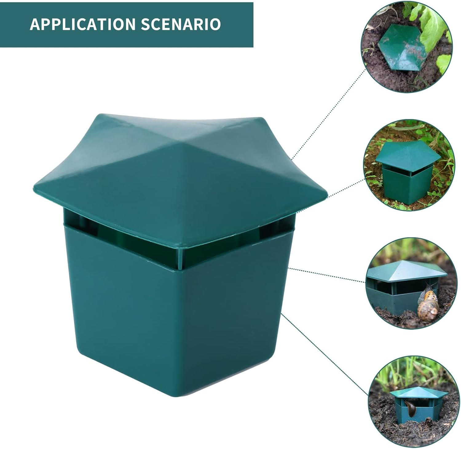 Jevina 8 PCS Beer Traps for Sugs,Beer Snail Traps -Friendly to Catch Slugs Snails Catcher, Safe and Pets image number 4