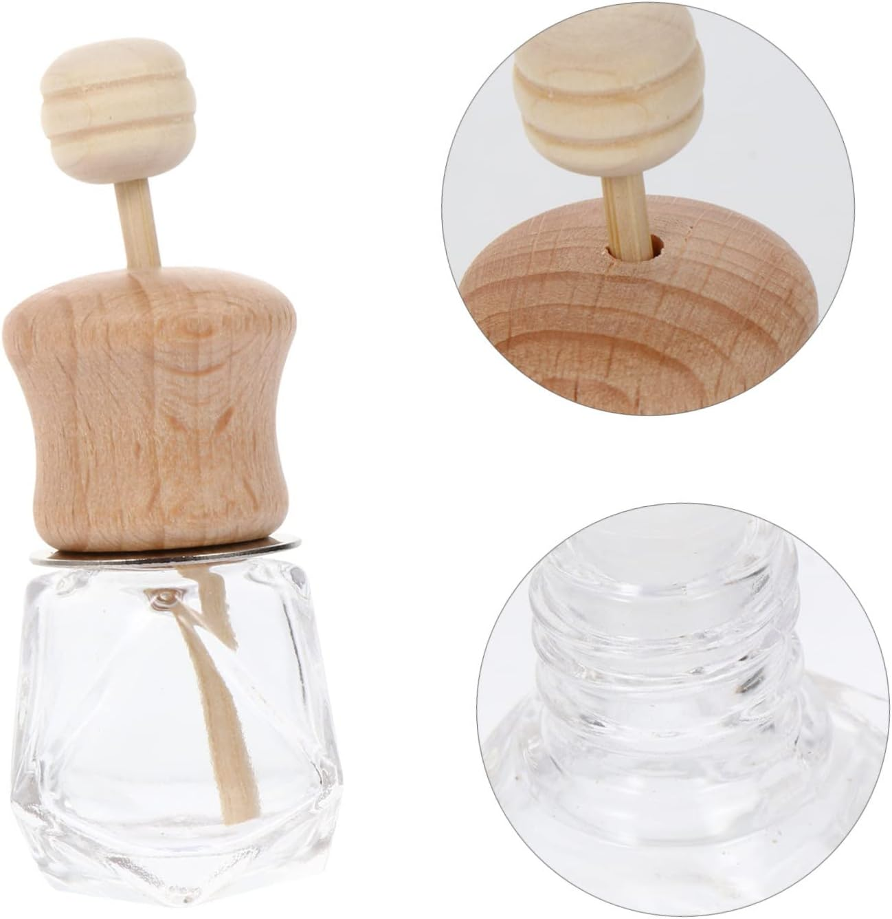 Ciieeo 3Pcs Car Diffuser Bottles Perfume Bottle for Auto Fragrance Aromatherapy Air Fresheners Easy Install for Car Elegant Design For image number 7