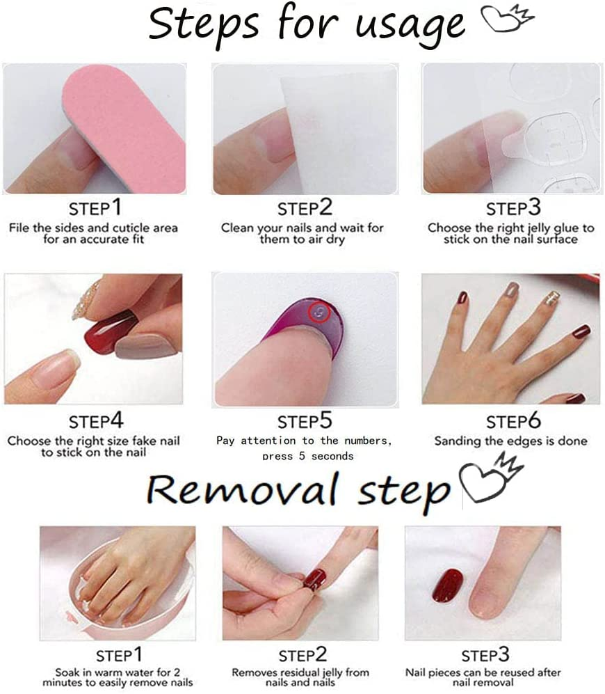 Press on Nails Short Square, Navy Blue Glossy Fake Nails Short with Daisy Flowers Short Coffin Glue on Nails Acrylic Nails Press on for Women Girls 24Pcs