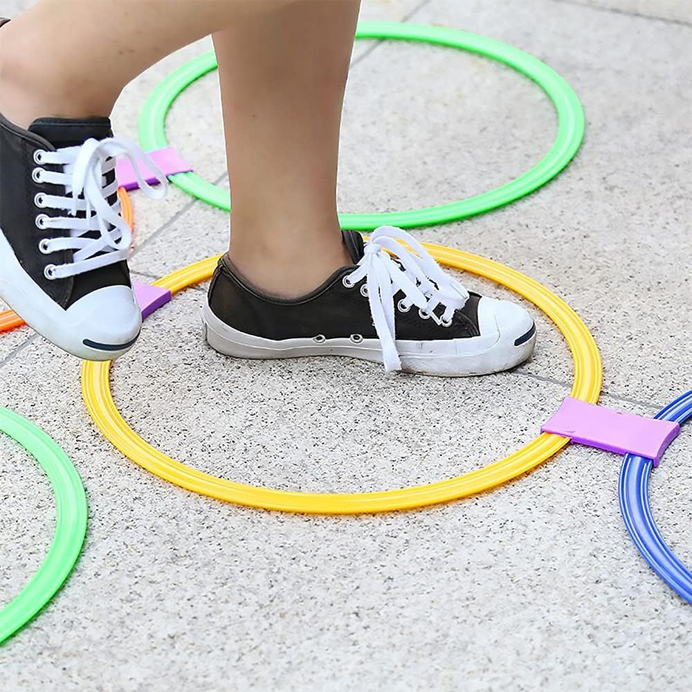 10Pcs 28Cm/38Cm Agility Speed Ring Football Soccer Basketball Sport Training Rings Equipment GTRH image number 5