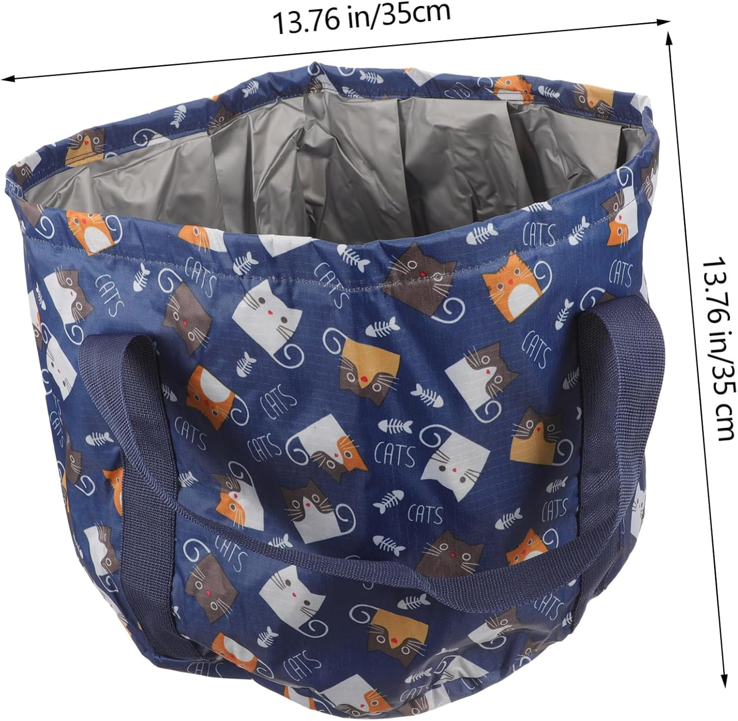 Minkissy Foldable Footbath Tub Large Foot Bath Basin Portable Foot Soaking Spa Tub Bag image number 5