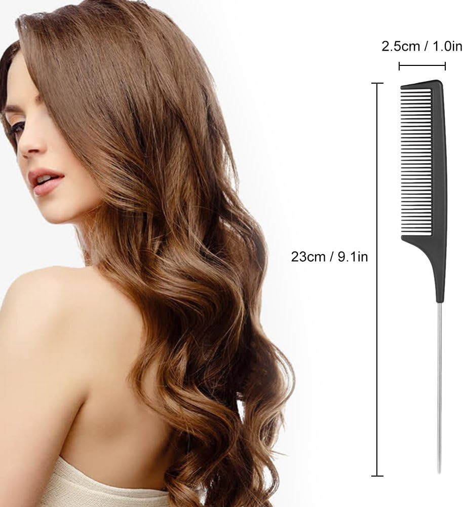 Pack of 12 Hair Clips + 1 X Handle Comb, Hair Clips for Women Girls Hairdressing Supplies Hair Clips