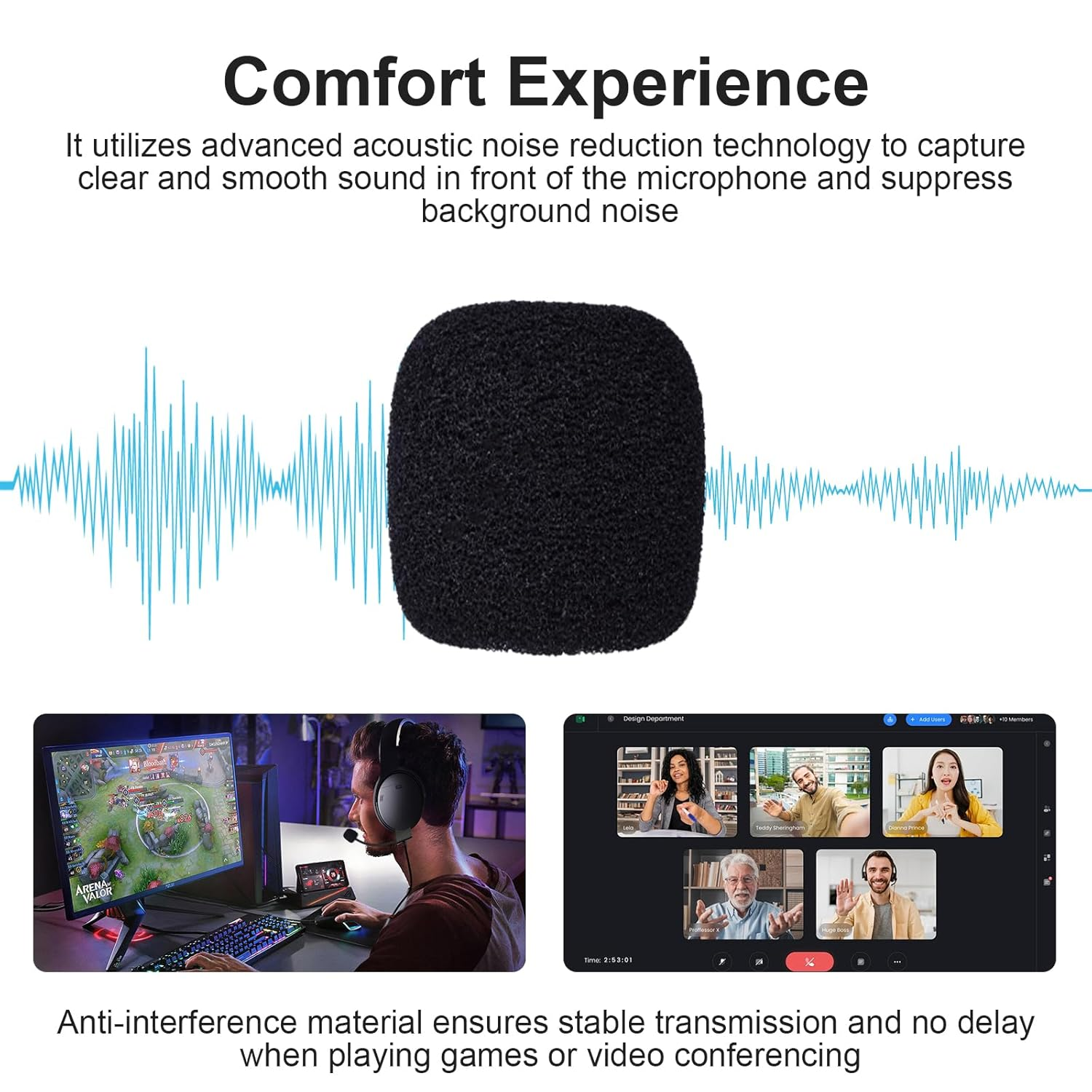 Replacement for QC35II Detachable Boom Microphone Cable with Mute Switch Compatible with Bose Quietcomfort 35 & Quietcomfort 35 II Headphones for PS4 PS5 Xbox One Controller image number 4