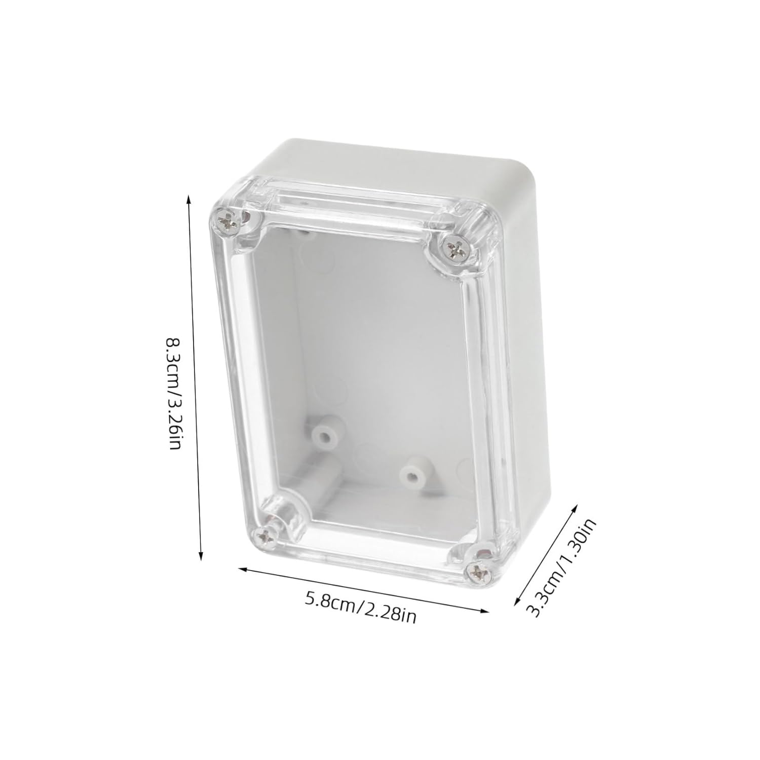 Anneome 2Pcs Abs Enclosure for Outdoor Alarm Systems High Transparency Electronic Box Cover image number 2