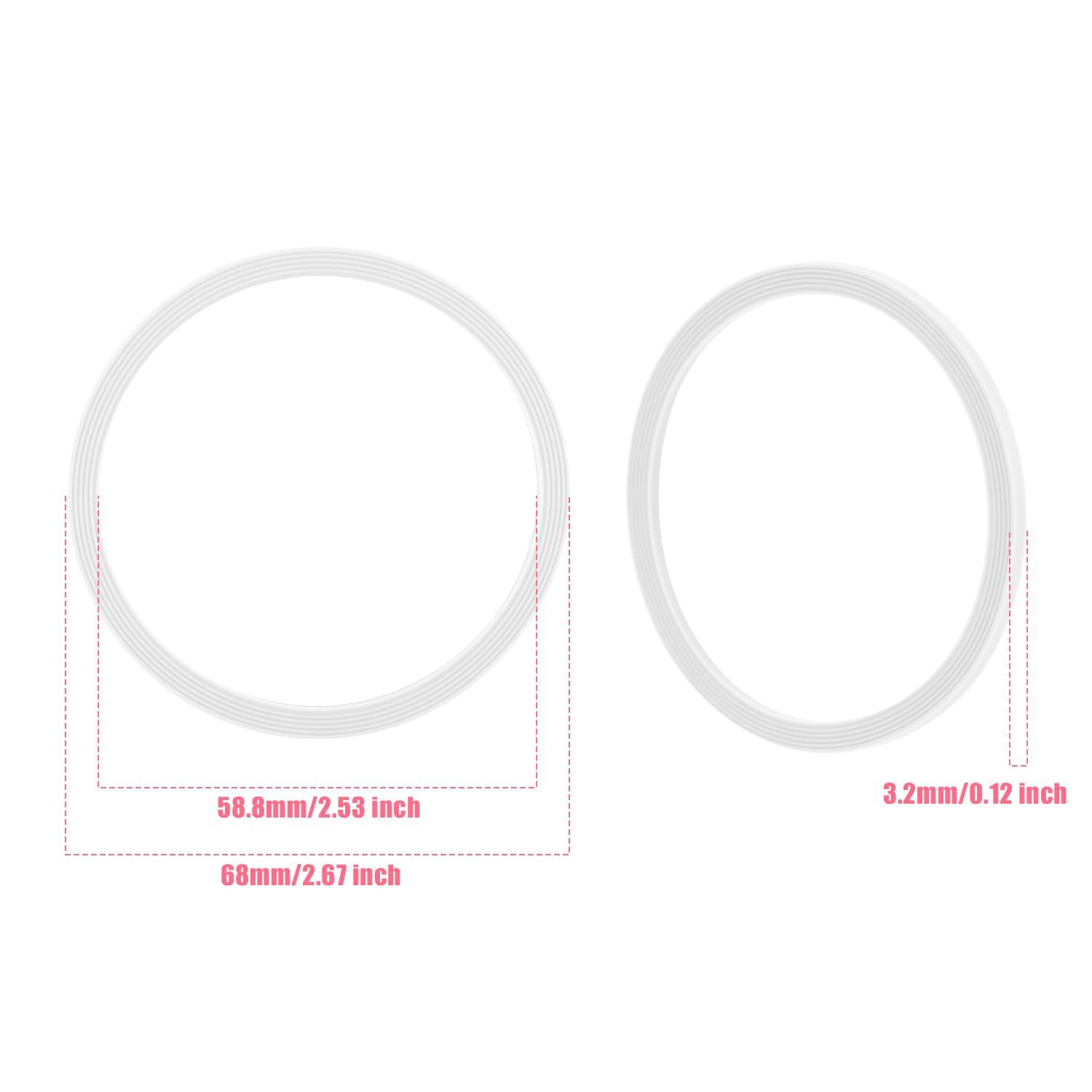 4 Pcs Water Bottle Gasket for Owala Freesip,Silicone Seal Ring for Owala Water Bottle 24/25/32/40 Oz, Rubber Lid Gasket Replacement Bottle Accessories image number 2