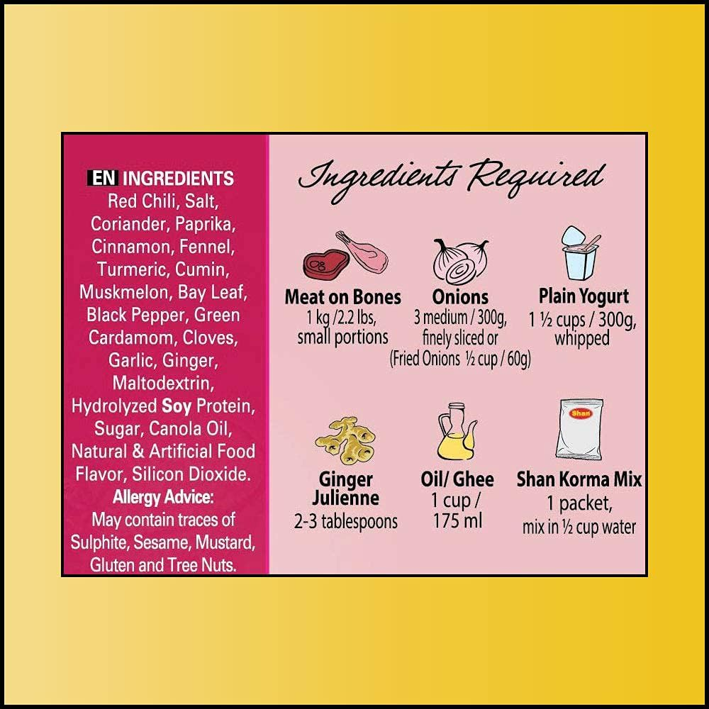 Shan Korma Masala Spice Mix, 50G image number 5