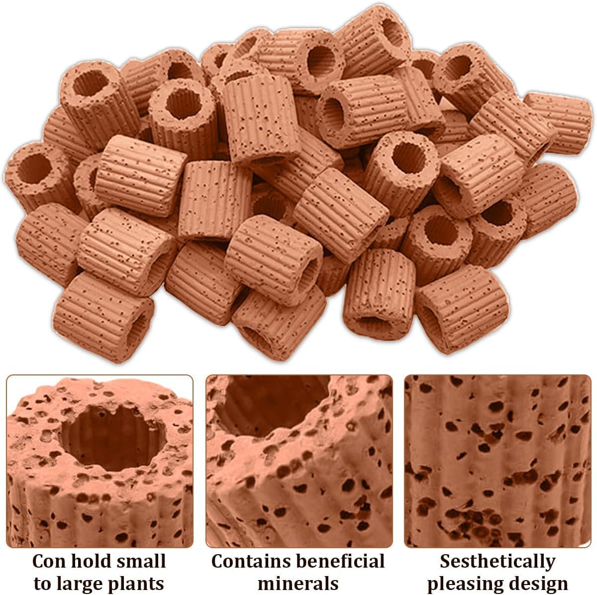 20 Pcs Aquarium Plant Holder Fish Tank Fixed Ring, 25Mm Fixed Ring Durable Practical Pottery Water Plant Holder Gravity Ring Fixed Ring Decor for Aquarium Pond Decor image number 5