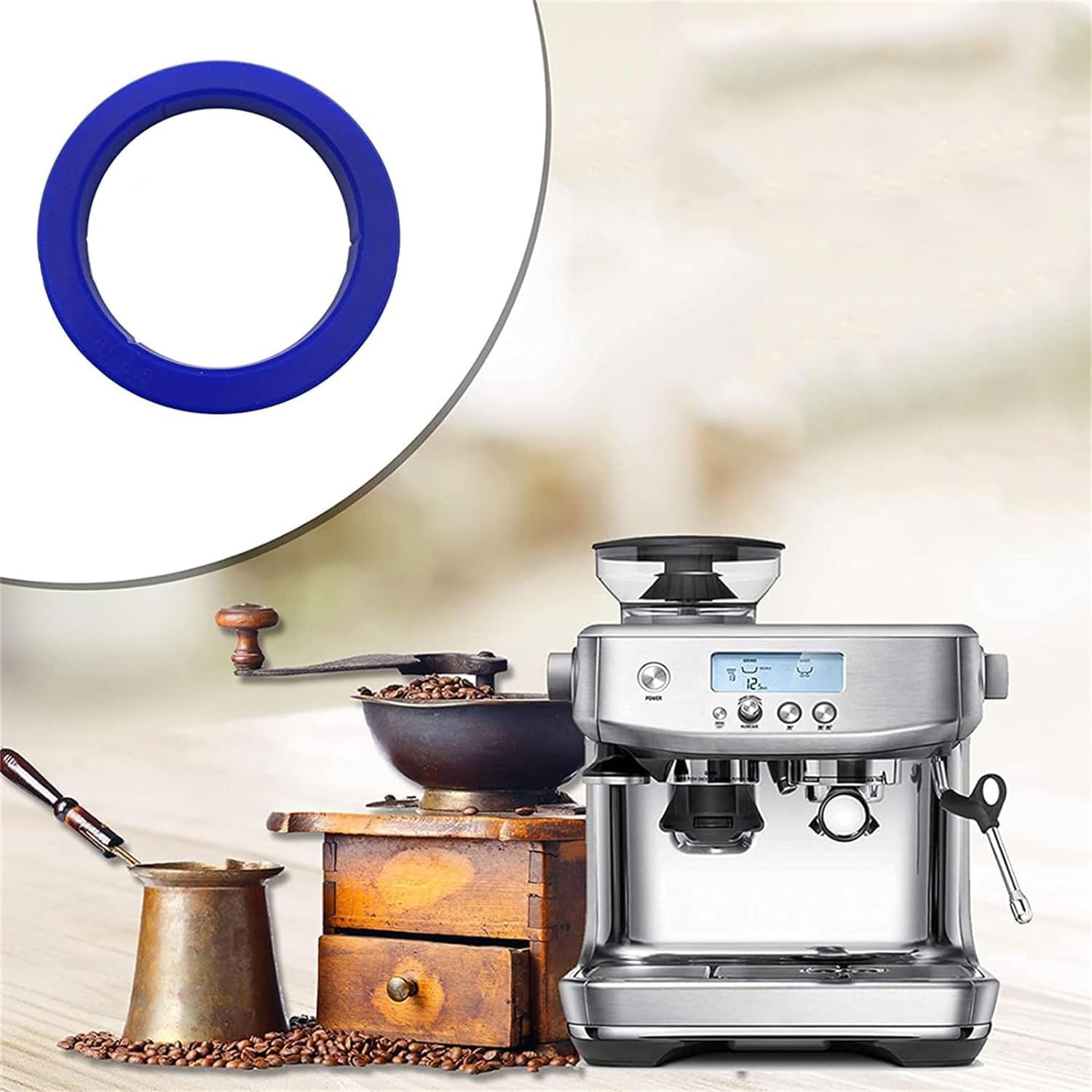 2Pcs Coffee Machine Group Head Seal for E61/E98 Silicone Group Gasket 8.5Mm Group Head Kit for Gaggia Coffee Machines image number 3