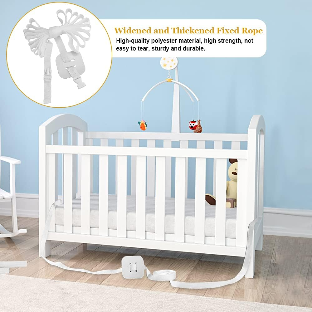 Baby Bed Strap, 6M Universal Strap for Baby Adjustable Baby Bed Strap Side Bed Strap Strap for Box Spring Beds Bed Straps for Cot Bed Attachment for Baby Side Bed Attachment for Box Spring Bed image number 4