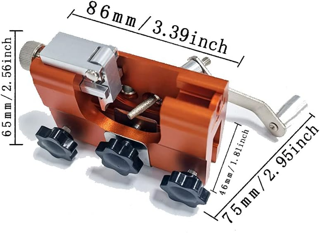 Hand Cranked Chainsaw Sharpener, Portable Chainsaw Sharpening Jig, Chainsaw Chain Sharpener with 5 Grinding Bits for 14&rdquo;-20&rdquo; Chainsaws, Chain Saw Blade Sharpener image number 2