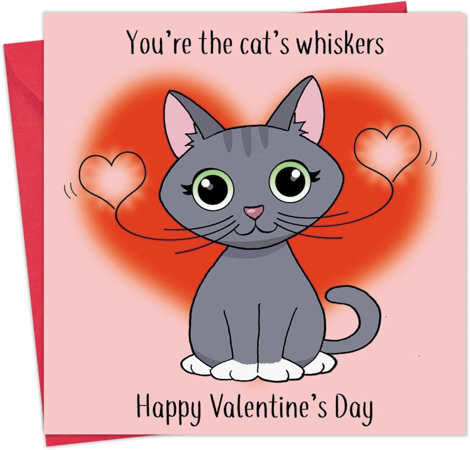 Twizler Funny Valentines Card from the Cat - Humorous Valentine&rsquo;S Day Card from Cat image number 4