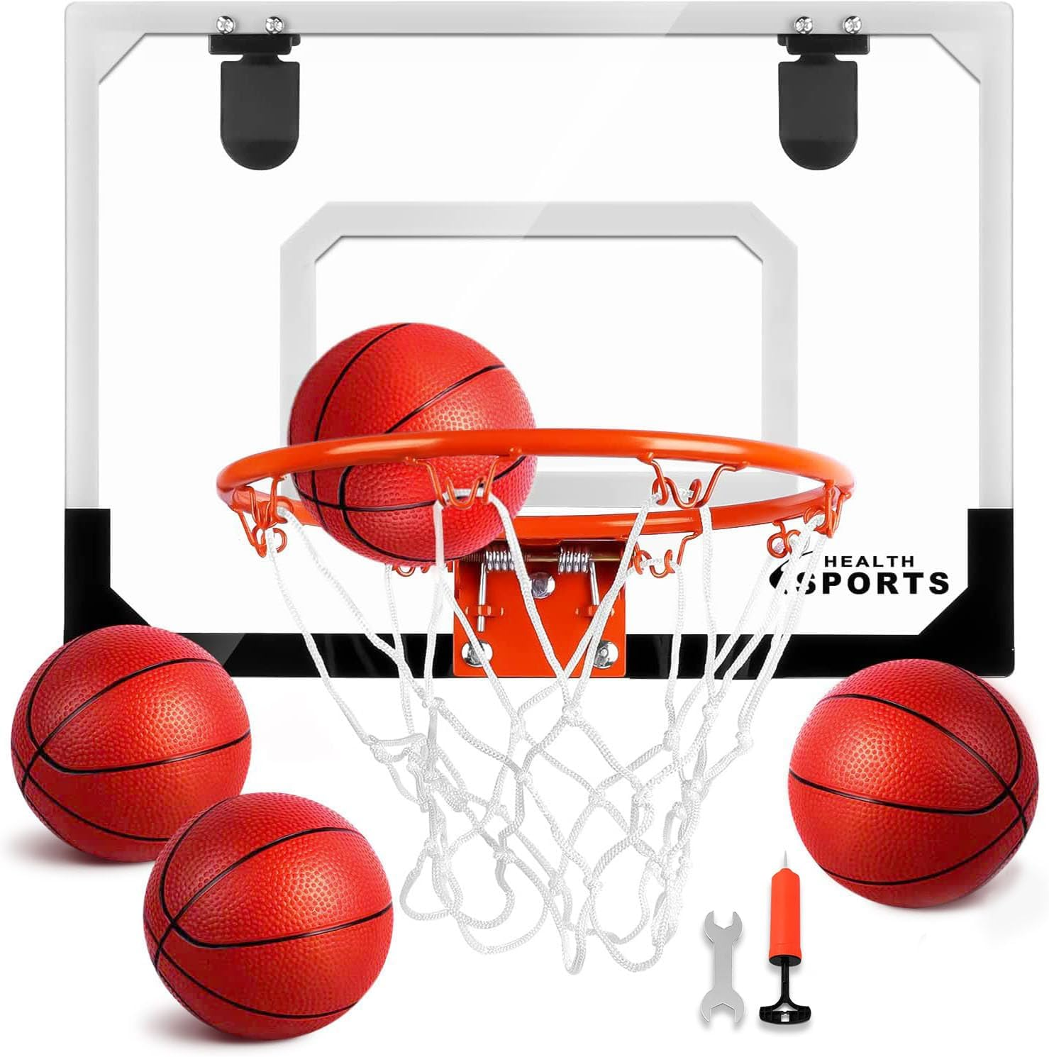 Basketball Hoop Indoor, Mini Basketball Hoop for Kid,Over the Door Basketball Hoop Toy Sports Game for Teens Boy Girl Adults Ages 3+