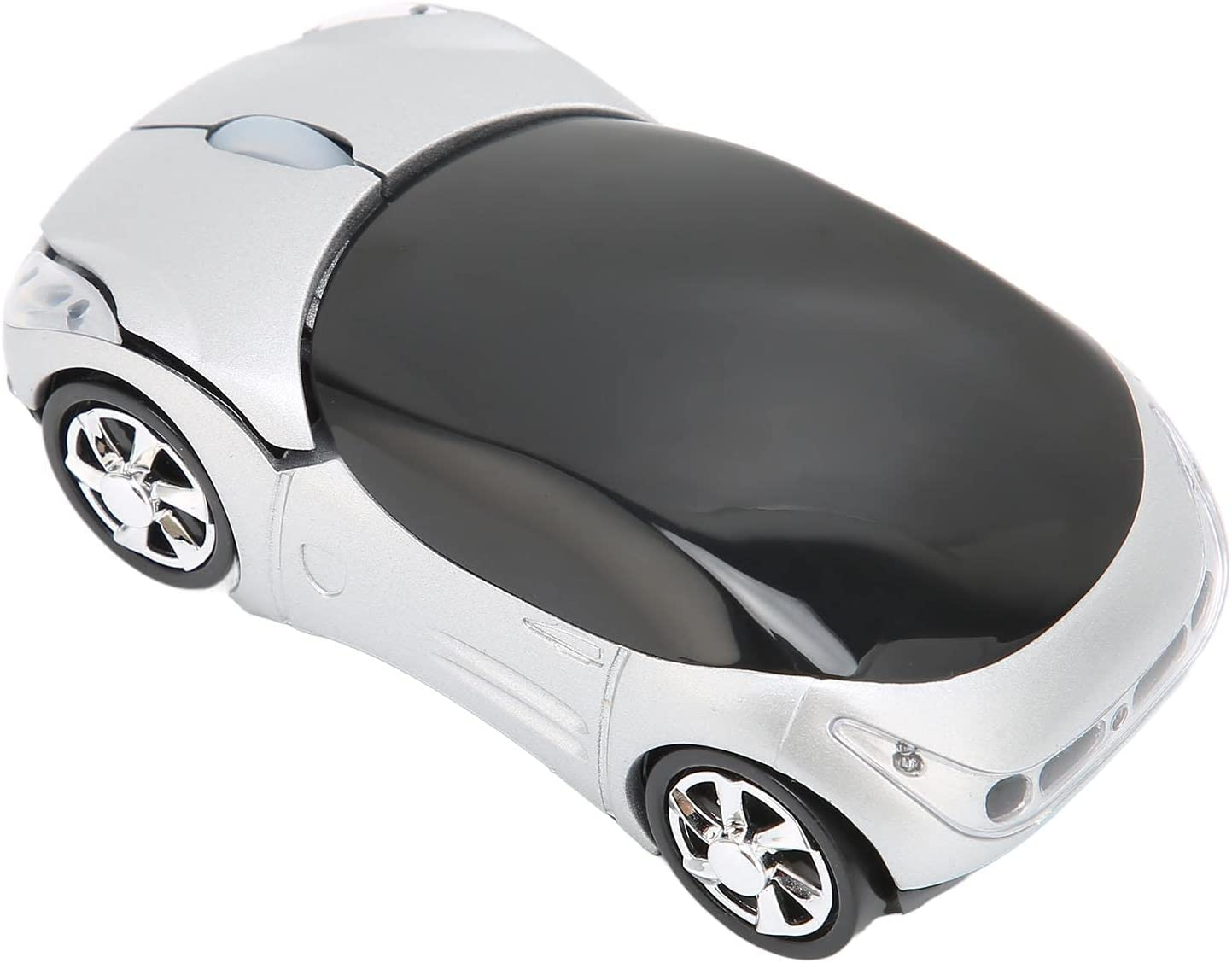 2.4Ghz Wireless Car Mouse, 3D Sports Car Computer Mouse with LED Headlights, Ergonomic Optical Mice for PC, Computer, Laptop, Tablet image number 2