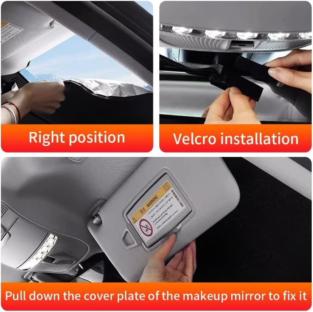 Car Sun Shade Fit for Kia Sportage 2017-2022 2023 2024 SUV Auto Interior Accessories Front Windshield Sunshade Foldable Insulation Reflective Protector (For Kia Sportage 2023 2024) image number 1