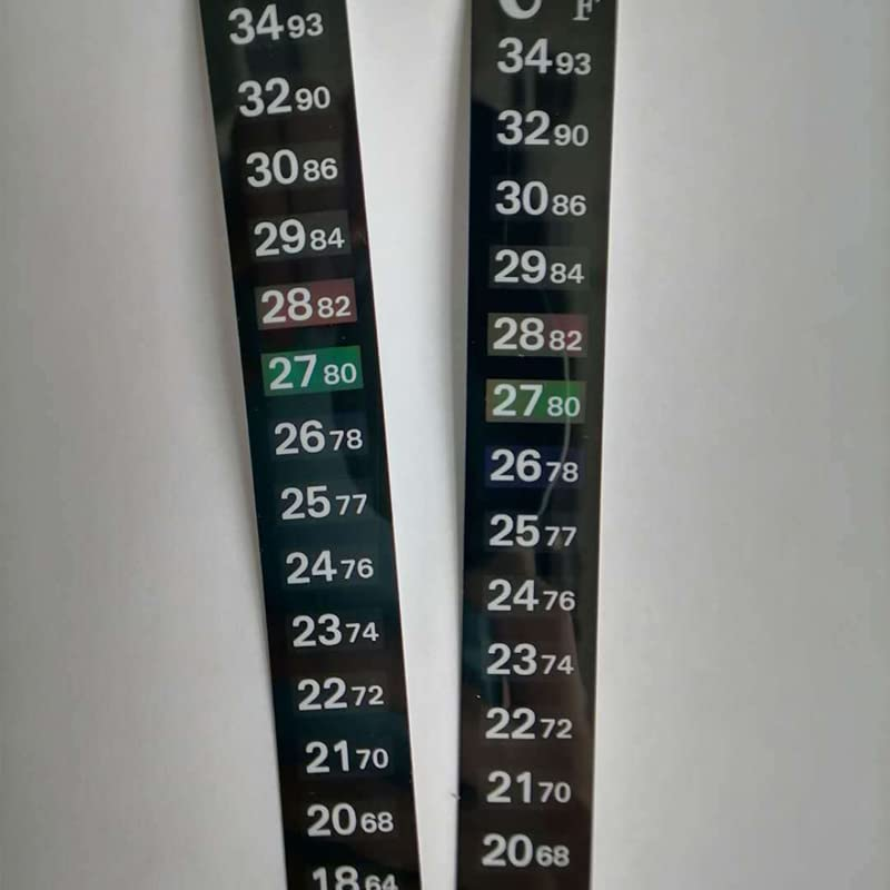 Upto 1X Aquarium Thermometer Fish Tank Sticker Temperature Strip Dual Scale HOT image number 1