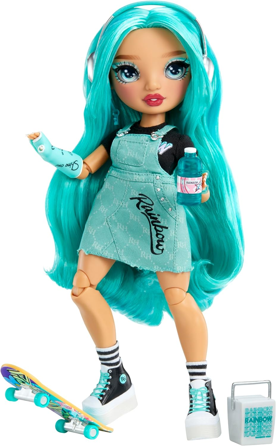 Rainbow High Fashion Doll - Blu Brooks - Blue Doll in Fashionable Outfit - Doll Wearing a Cast & 10+ Colourful Play Accessories - Great for Kids 4-12 Years Old and Collectors