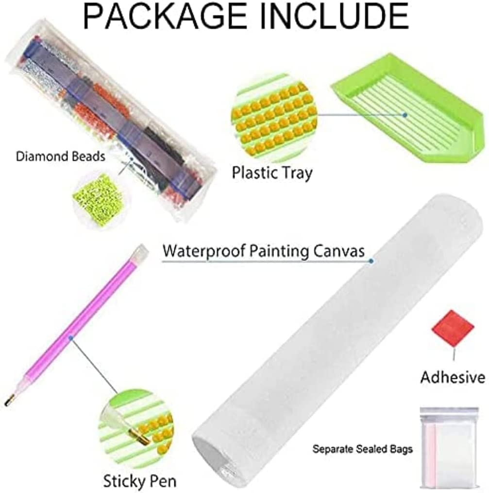 Diamond Painting Kits for Adults, Cross Full Drill round Diamond Art Diamond Dots Suitable Home Wall Decor Gem Art 14X14Inch image number 1