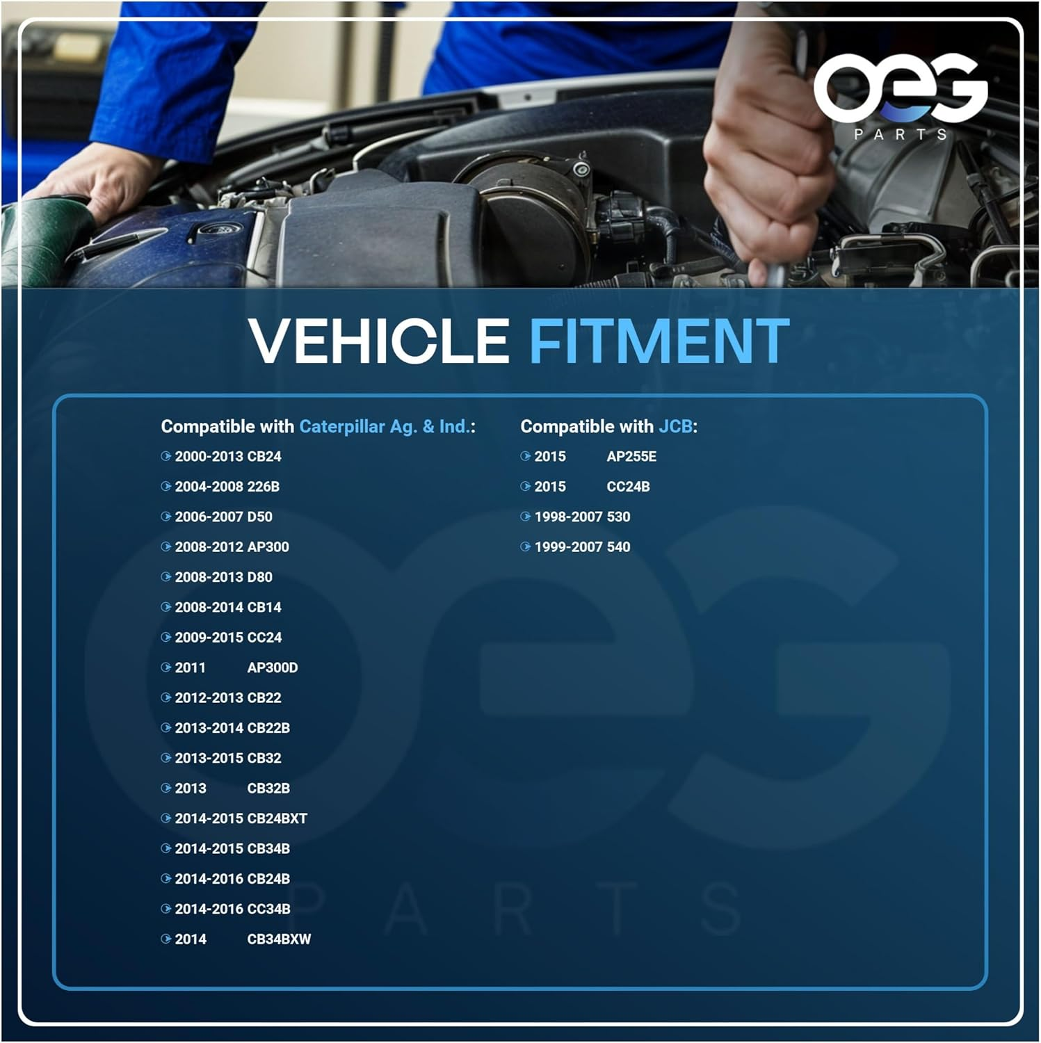 OEG Parts New Alternator Compatible with Caterpillar 216B, 226B, 232B, AP300D, JCB 540 530 225-3141 225-3143 305-3661 394-3494 394-3496 8600566 8600567 ALU0031 400-41006 2100-0500 3100-0501 3500-0500 image number 4