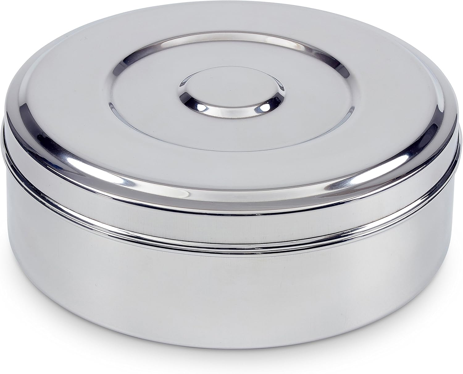 7116 Spice Box/Masala Dabba with 7 Comparments and 2 Stainless Steel Lid, 22 Cm, Silver image number 6