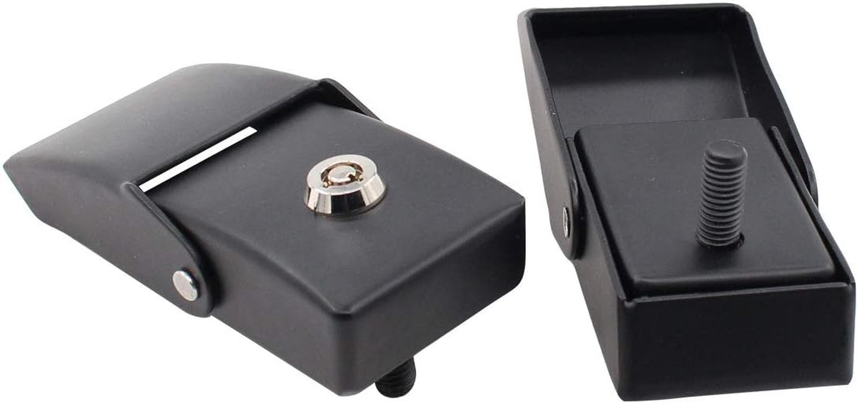 Newyall Pair Hood Latch Catch Lock Accessories Kit for Jeep Wrangler JK JKU 2007-2018 JL JLU Gladiator JT 2018-2023 Aluminum Steel Locking image number 2