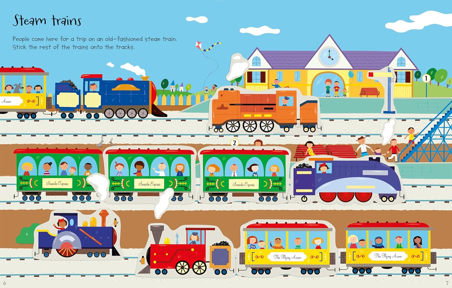 First Sticker Book Trains