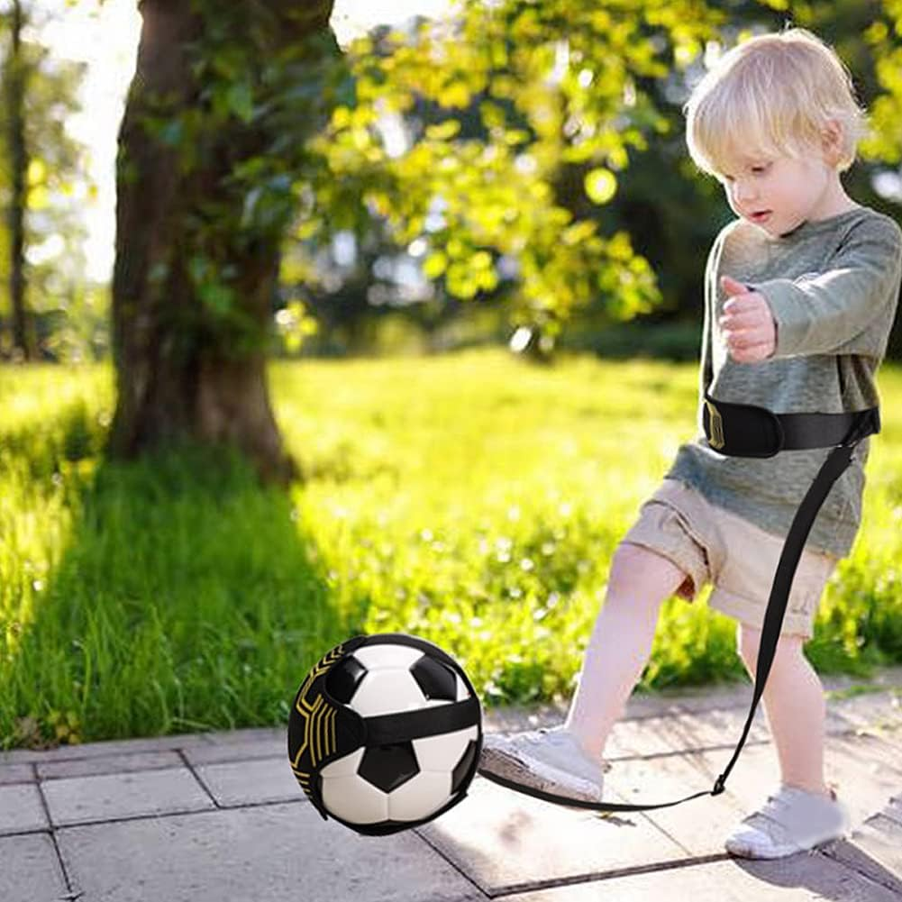 Soccer Training Belt,Kiwinvou Solo Soccer Volleyball Rugby Training Equipment,Adjustable Soccer Trainer Kicking Belt for Kids Adults Beginner image number 3