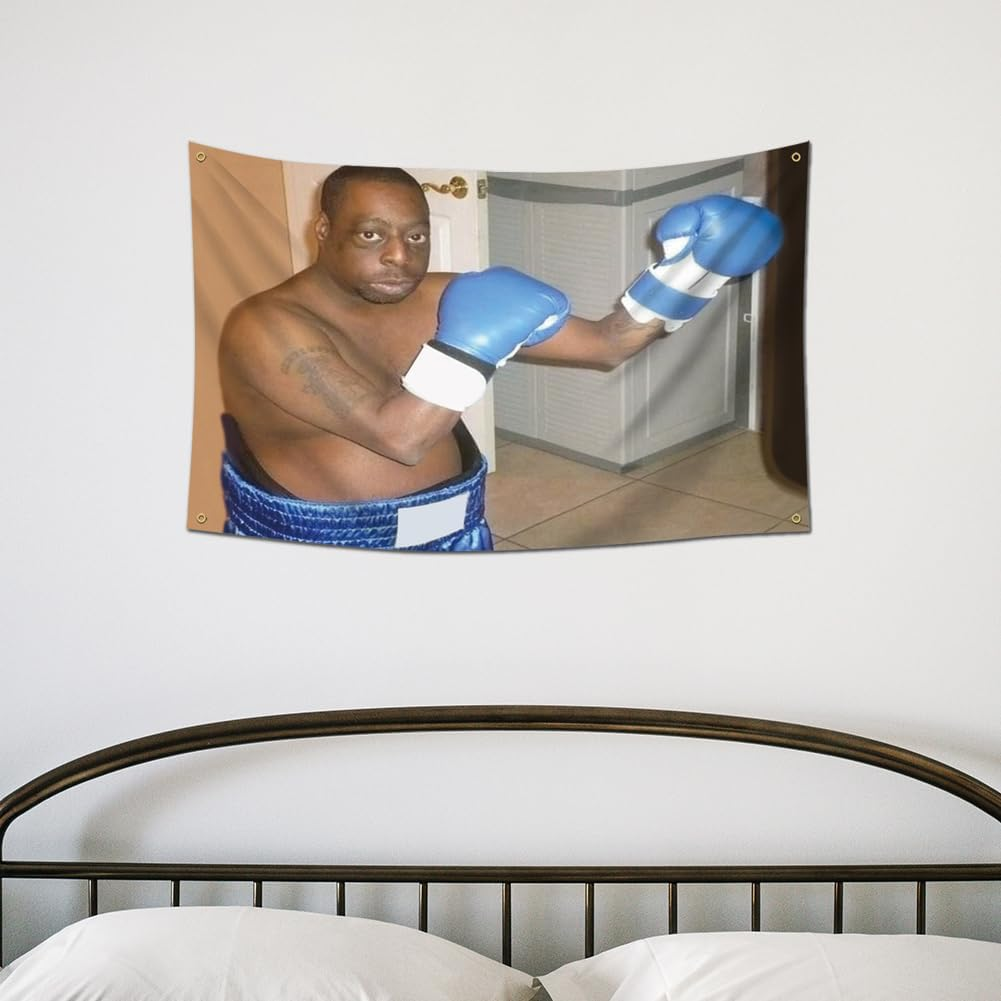 Boxing Green Lester Flag 3X5 Feet Funny Tapestry for College Dorm, Man Cave, Frat Wall, Outdoor Decor with 4 Brass Grommets - Room Decor, Gift image number 4