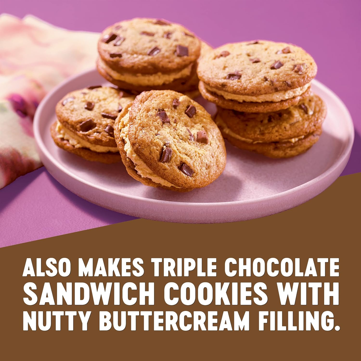 Krusteaz Bakery Style Cookie Mix, Triple Chocolate Chunk, 15.5-Ounce Boxes (Pack of 12) image number 1