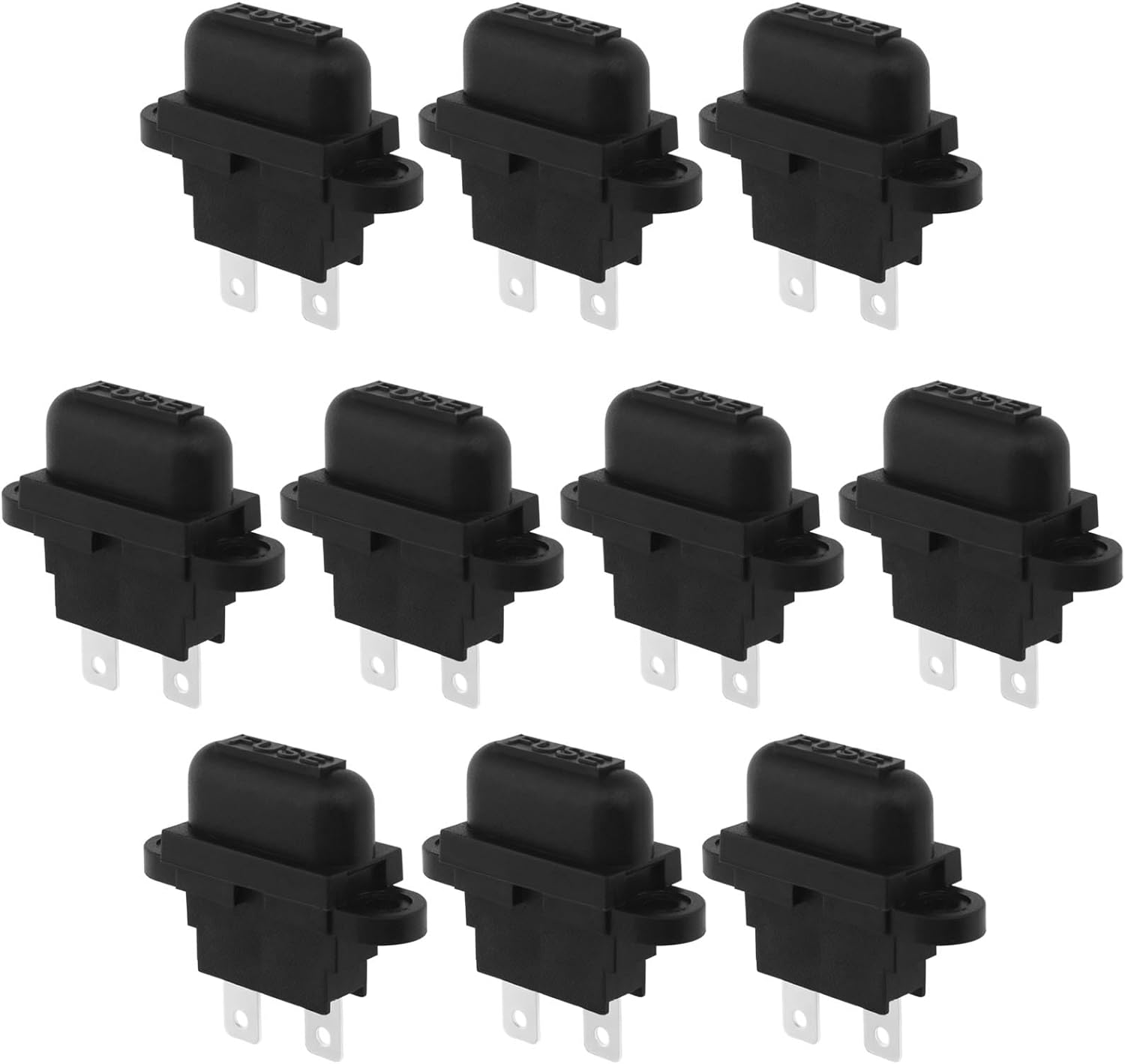 10PCS Standard Blade Fuse Holders with Covers 250V 50A Short Circuit & Overload Protection for Automotive Car SUV Truck Boat Motorcycle DC Applications image number 5