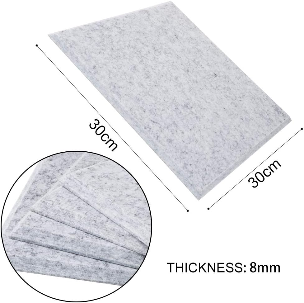 Acoustic Panels 12 Pack Sound Absorption Panels High Density Soundproofing, Great for Wall Decoration and Acoustic Treatment Used in Home & Offices (12 Pack)