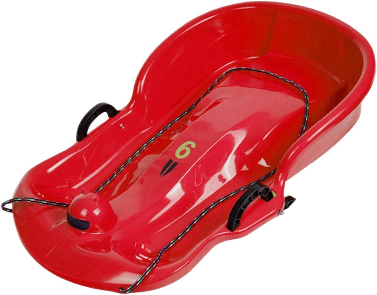 Portable Winter Snow Sled Sledding Sleigh Toboggan Kids Sledge for Yard Backyard