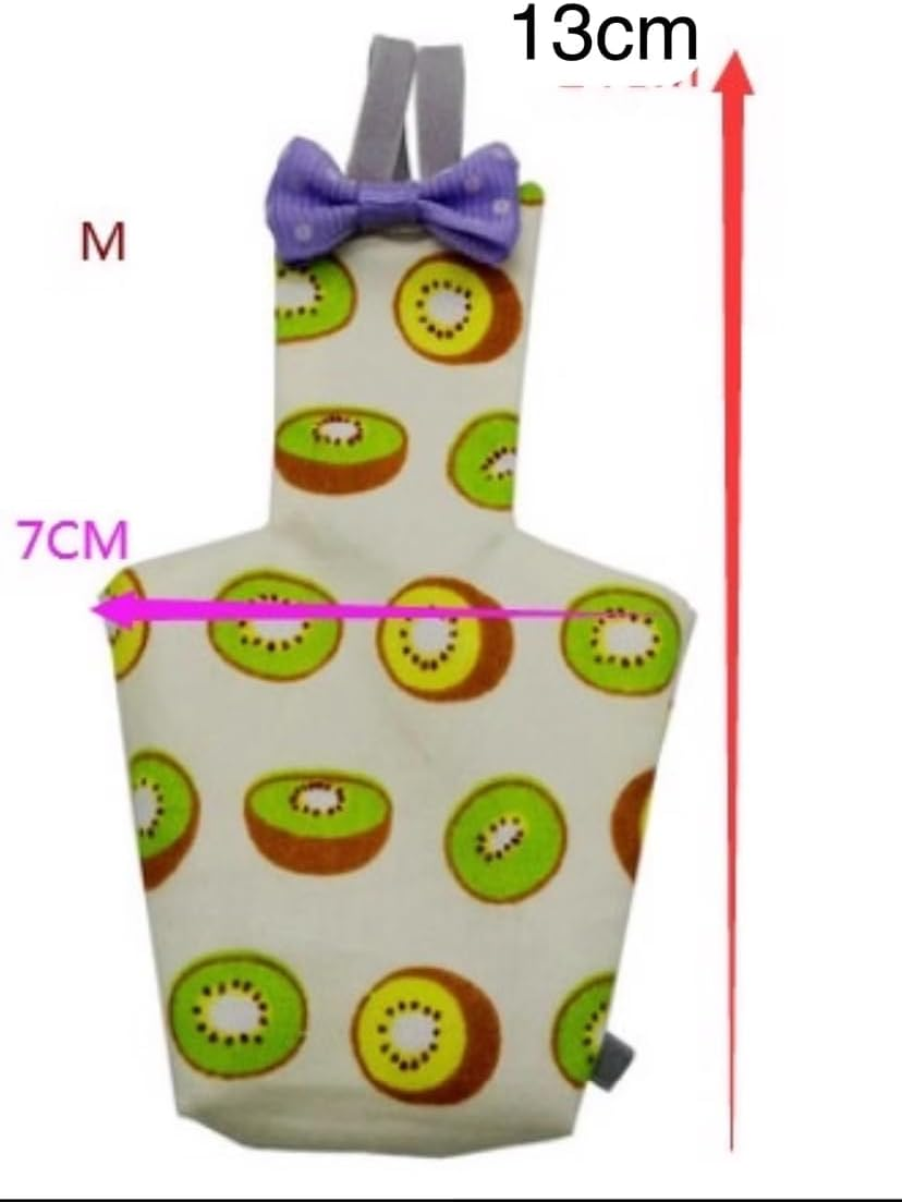 Bird Diaper Parrot Washable Diapers, Parrot Flight Suit, Reusable Nappies for Parakeet Cockatiel Mini Macaw Budgie Canary 2 Pcs (S) image number 5