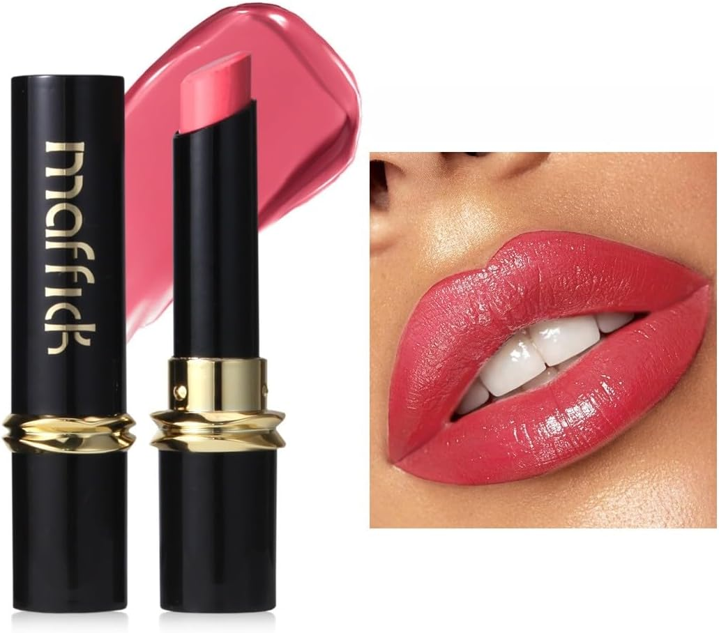 Maffick Lip Glaze Liquid Lipstick: Long-Lasting, Non-Sticking, Waterproof Lip Gloss (04, 23G)
