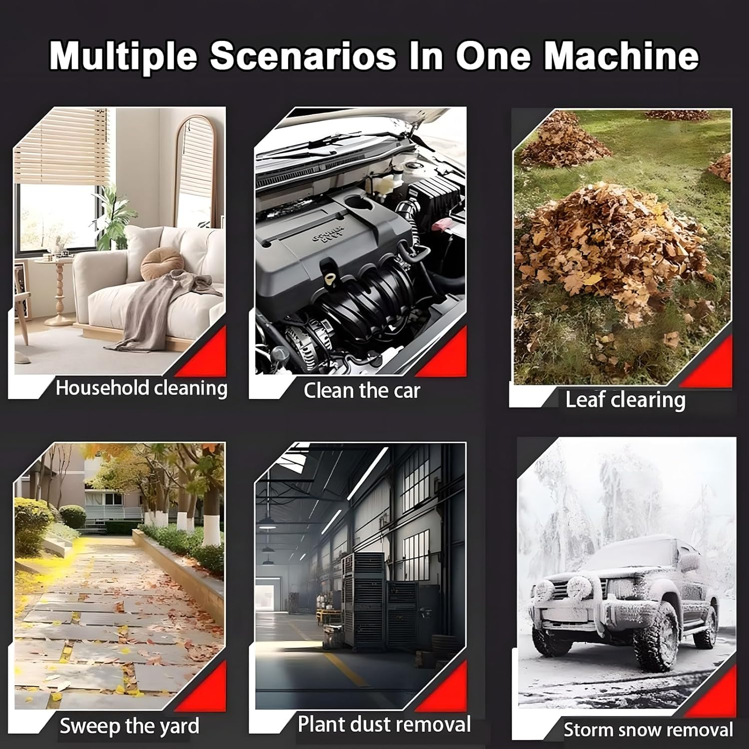 Portable Jet Blower, Cordless Leaf Blower with 2 Batteries and 1 Charger, 30000RPM Compressed Air Duster with Adjustable Air Speed, for Patio Lawn Blowing Leaves Dust Snow Cleaning Teal image number 3