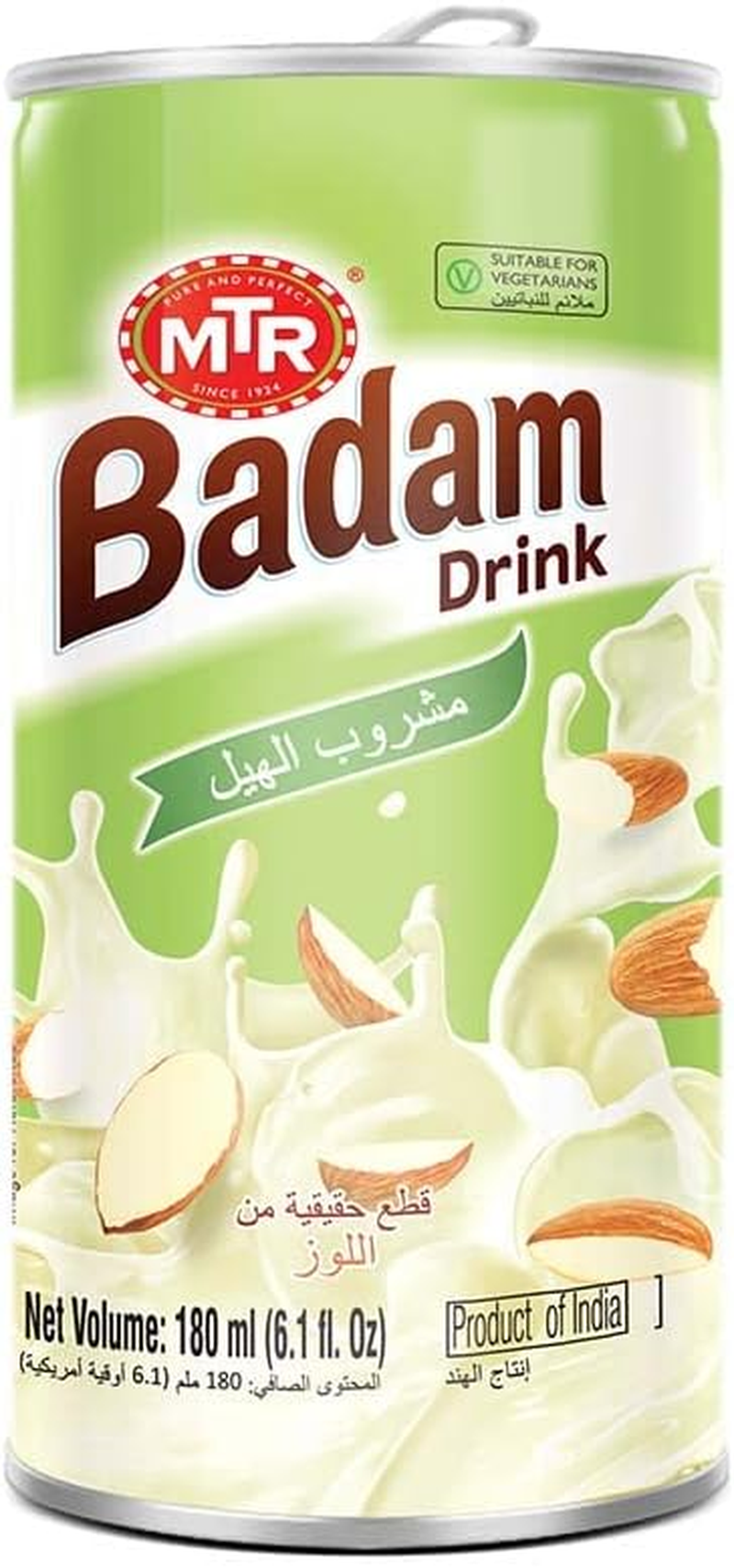 MTR Cardamom Badam Drink Can, 180 Ml image number 6