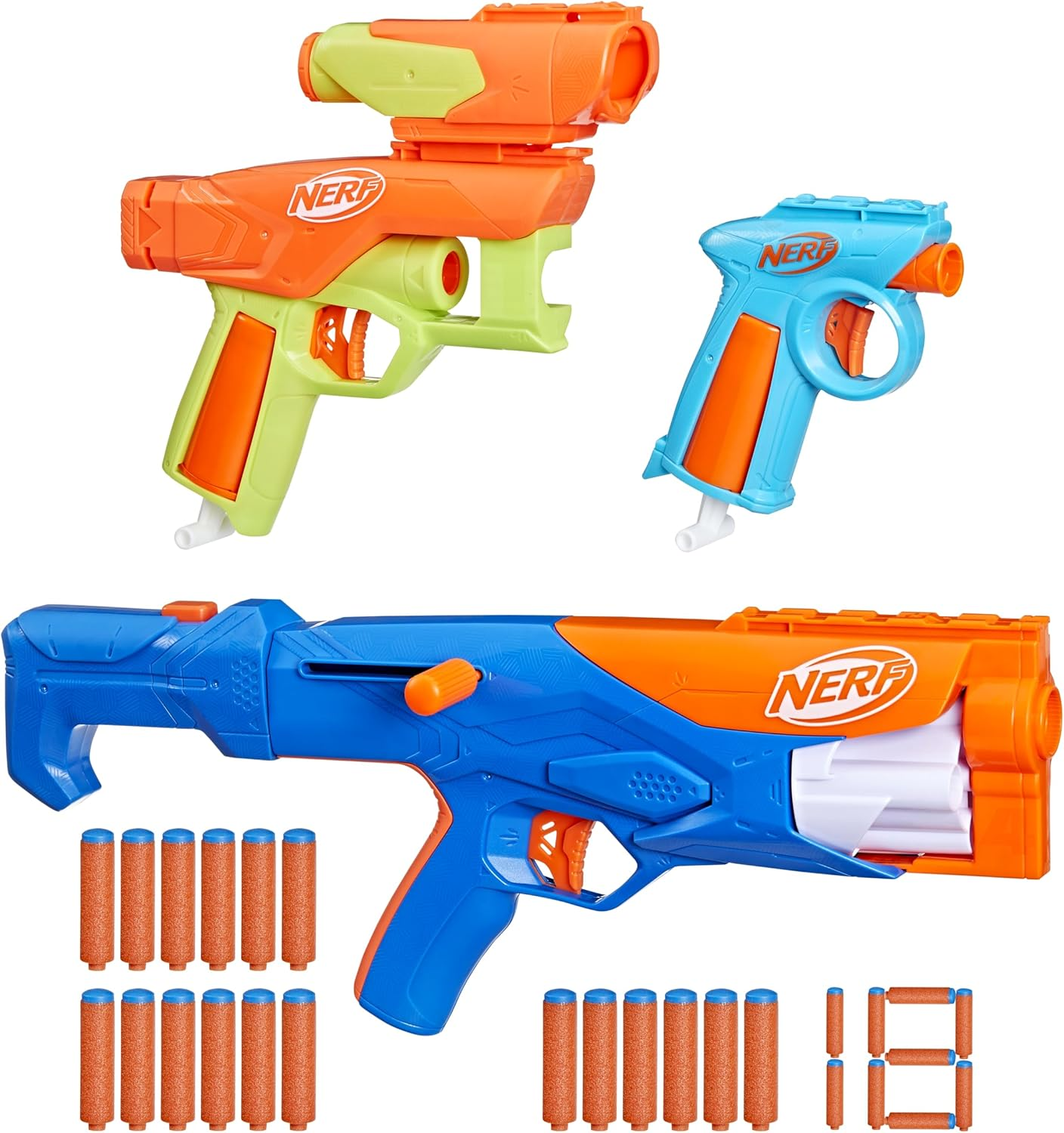 Nerf N Series Gear up Pack - 3 Blasters, 18 Darts, Ages 8+ image number 4