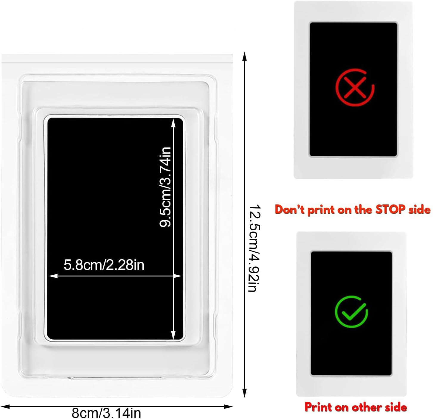 Inkless Baby Hand and Footprint Kit with 2 Ink Pads and 4 Imprint Cards, H HOME-MART Premium No-Mess Ink Pad for Baby Footprint Kit,Dog Paw Print Kit,Dog Nose Print Kit,Safe and Non-Toxic Ink Inkless Baby Print image number 5