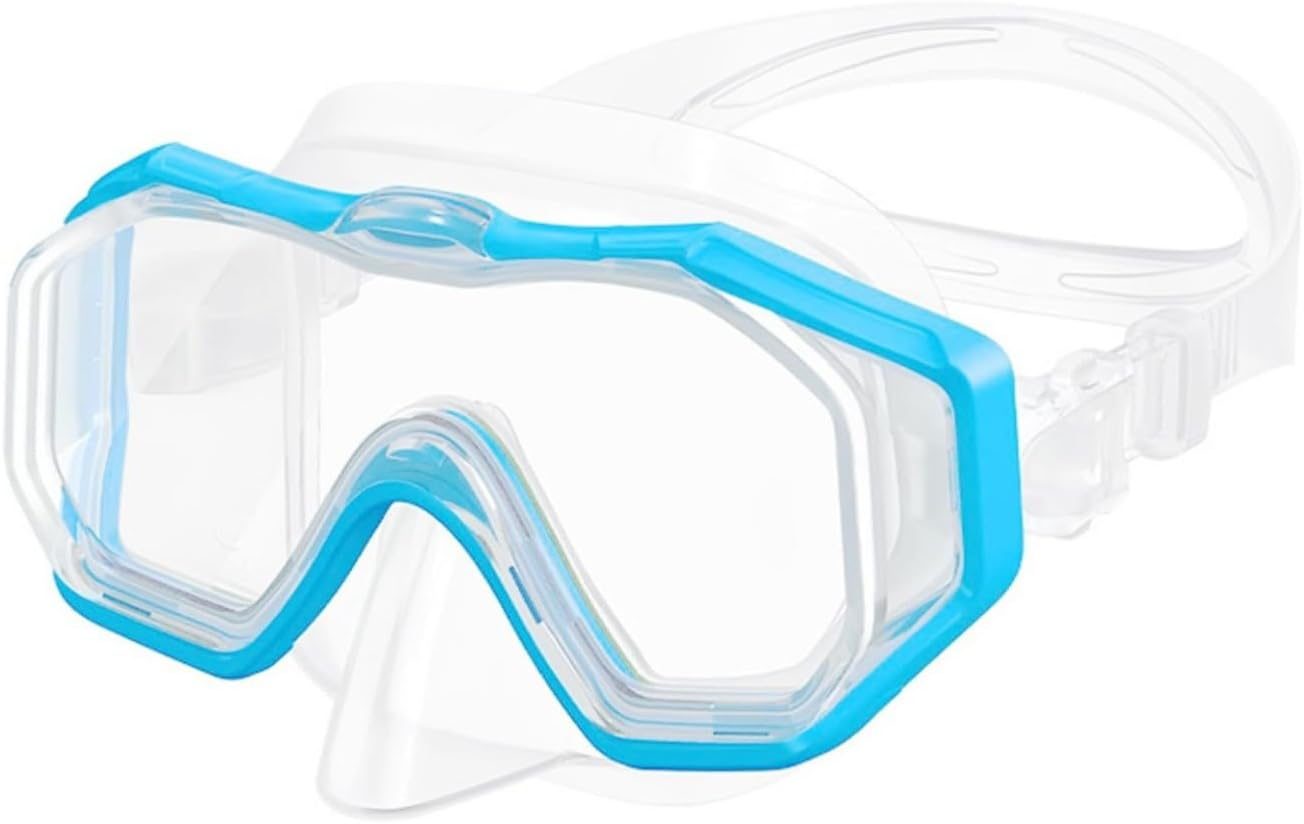 Tempered Glass Swimming Goggles for Adults/Kids, Anti-Fog Swim Mask, Panoramic Silicone Diving Goggles image number 2