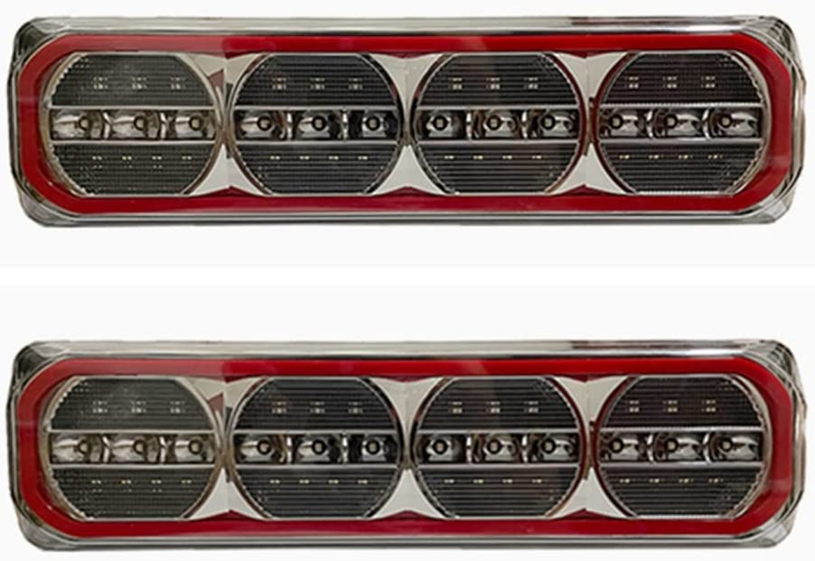 2Pcs 100LED Trailer Lights 3 LED Combination | Turn Signal Running Brake Reverse LED Trailer Lights| Waterproof IP68 Taillight for Trailer Light Kit Truck RV Camper UTV UTE Vans image number 3