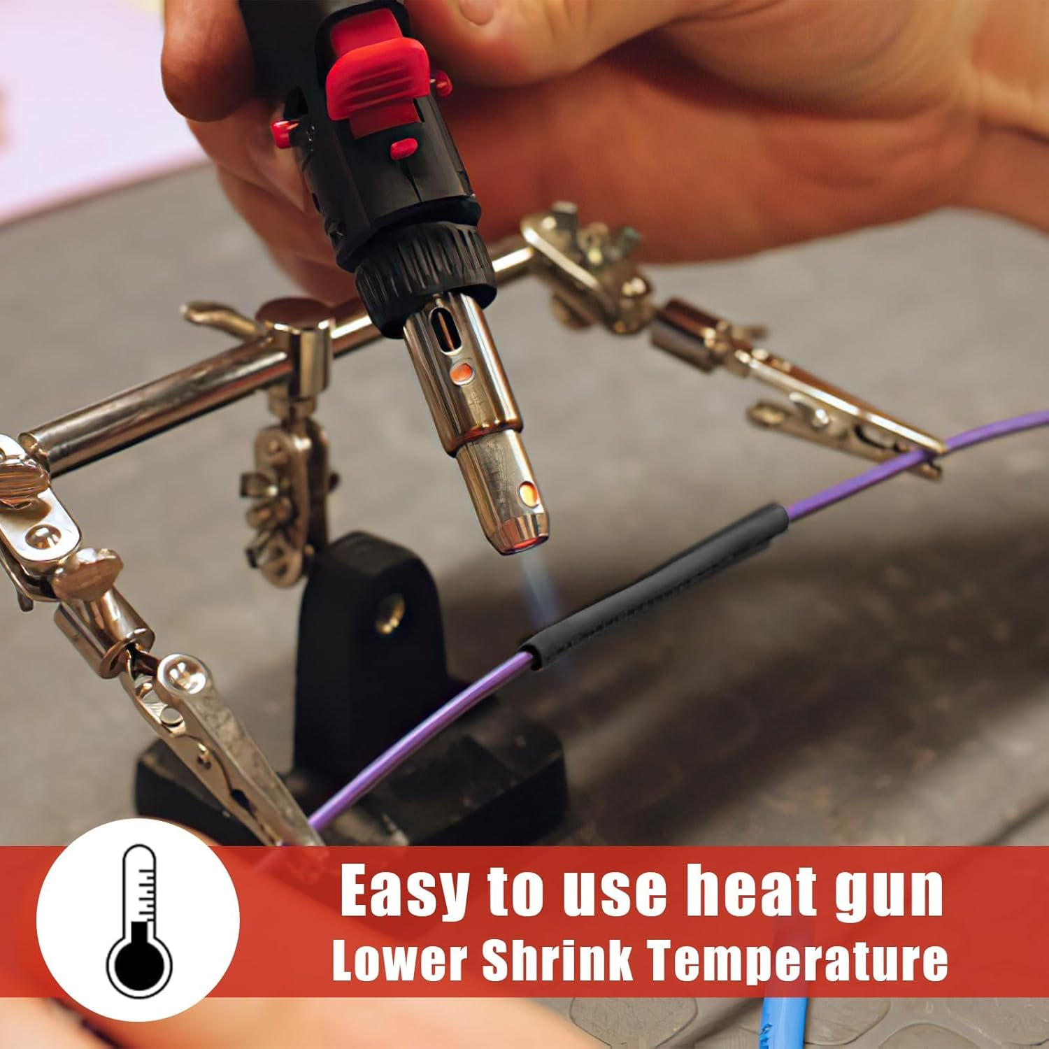 Heat Shrink Tubing, 328 Pcs Electric Insulation Tube Kit, Industrial Shrink Wrap Tube for Cable Wire Repair (Black) image number 4