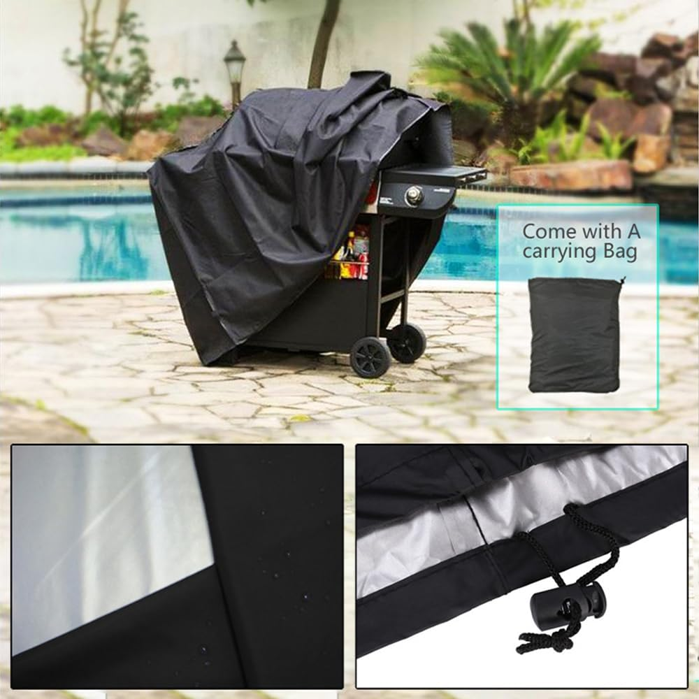 BBQ Cover Waterproof Gas Charcoal Barbecue Grill Protector Outdoor Garden S/L/XL (L) image number 2
