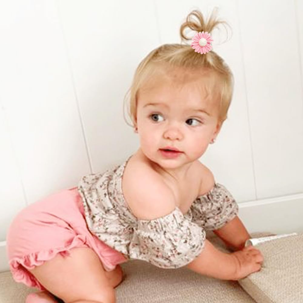 AMMY Colorful Hair Ties for Fine Hair, Small Soft Hair Bands Cute Hair Accessories with Fun Characters for Toddlers Little Girls image number 4