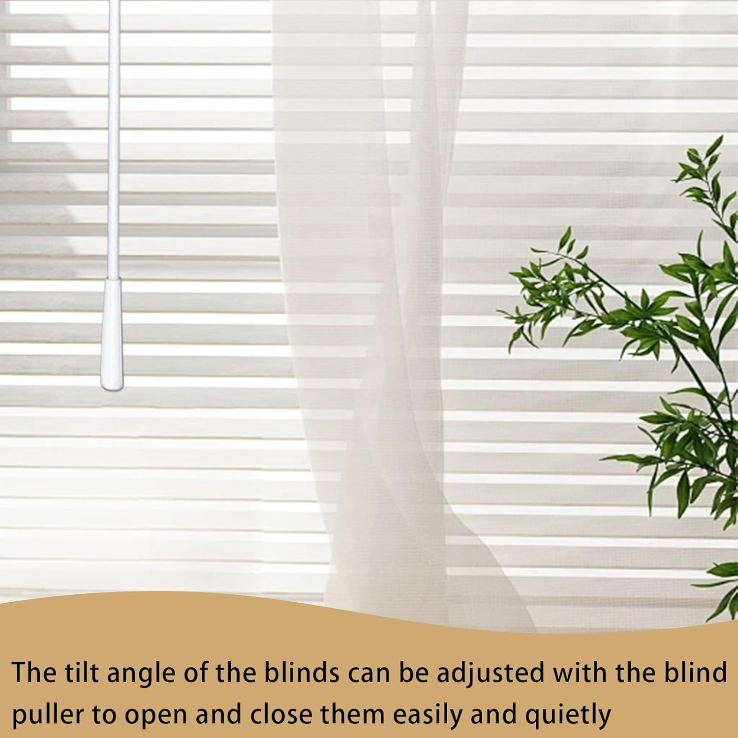 INCAUCA 4 Pack Blind Wand with Metal Hook, 12 Inch White Fiberglass Window Blind Tilt Wand, Vertical Blind Wand Control Replacement, Blind Rod Replacement, Blind Opener Stick image number 1