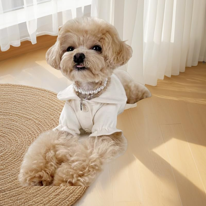 Exquisite and Adjustable Dog Necklace: Elegant Classic Pearl Collar Necklace Accessories for Dogs, Occasions and Gatherings (Style1, One Size)