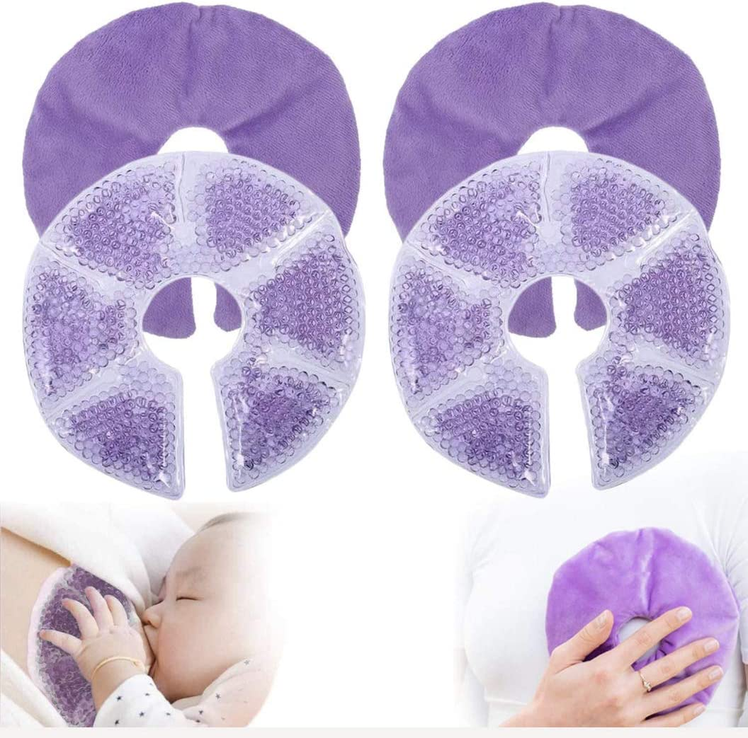 Dolson Hot and Cold Breast Therapy with Soft Fabric 2 Packs Hot and Cold Breast Pack Reusable image number 1